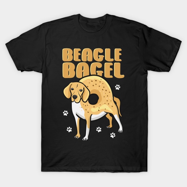 Beagle Bagel Gift Beagle Dog Bagel Lovers T-Shirt by aneisha